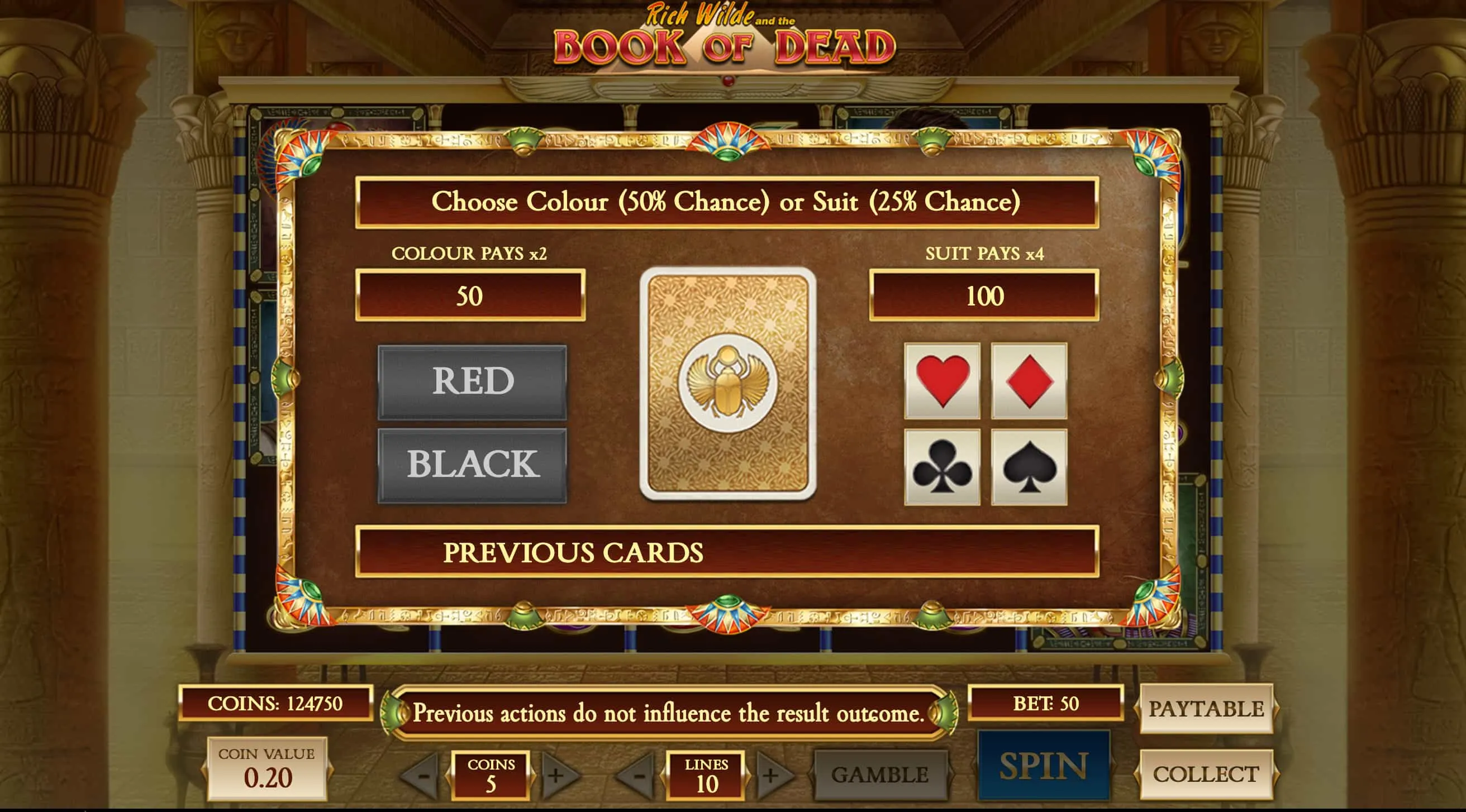 Book of Dead als mobile Casinoversion